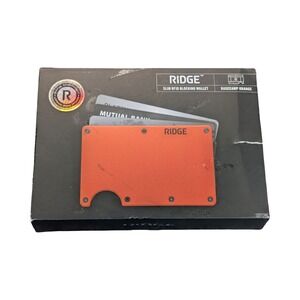 Qq8U The Ridge Wallet RFID Block Aluminum Cash Strap - Basecamp Orange - Used